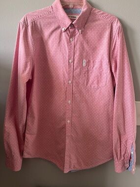 Ben Sherman light pink polka dot cotton shirt